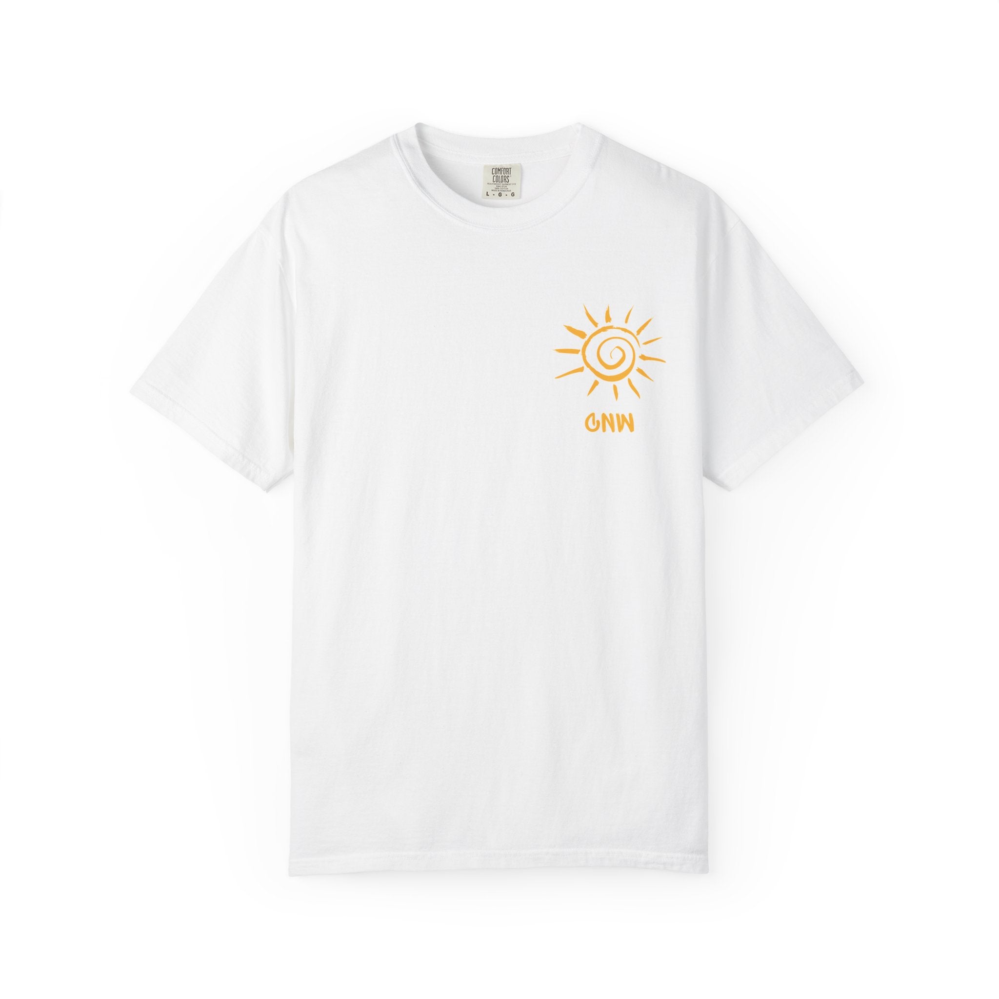 Unisex Garment-Dyed T-Shirt - 'Even the Wind and Waves Obey Him' with Sunny Waves Design